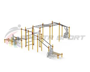Купить Спортивный комплекс для инвалидов-колясочников WRK-D23_76mm в Красныйхолме 