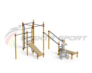 Купить Спортивный комплекс для инвалидов-колясочников WRK-D20_76mm в Красныйхолме 