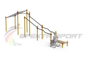 Купить Спортивный комплекс для инвалидов-колясочников WRK-D22_76mm в Красныйхолме 